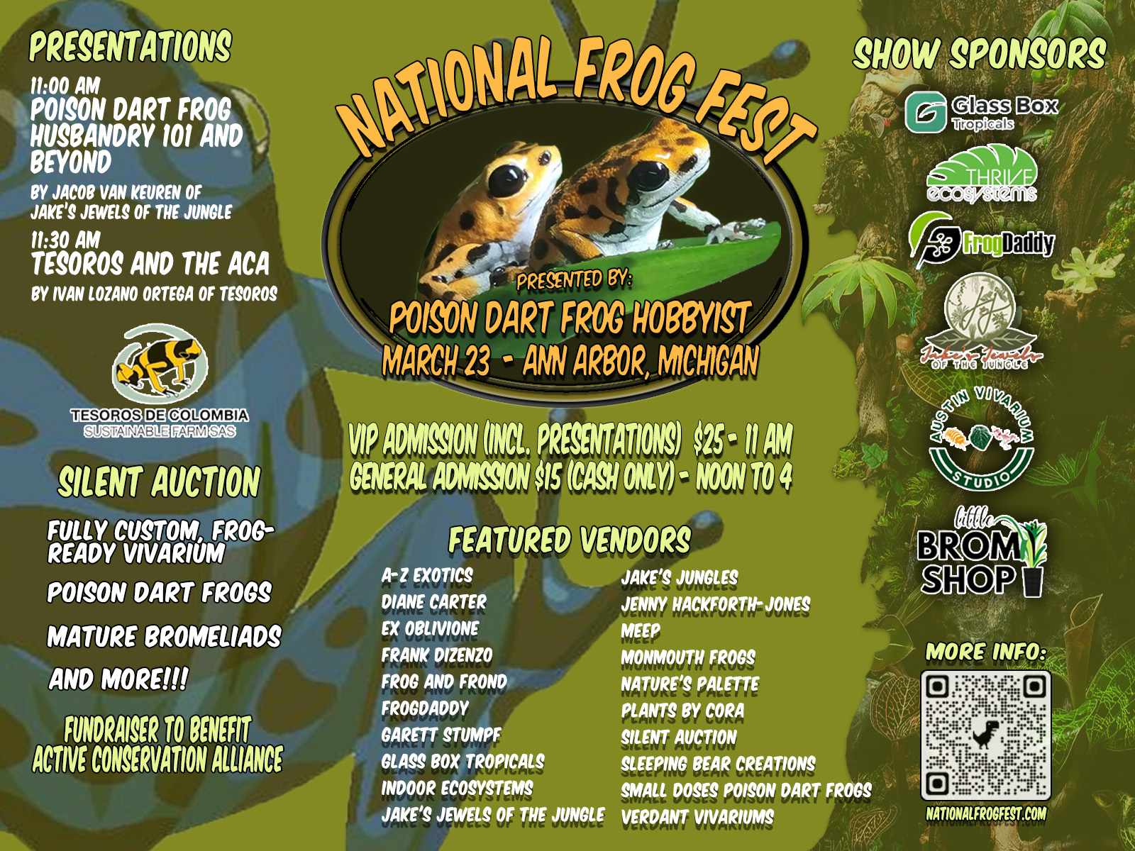 National Frog Fest 2025 Schedule and Vendor List